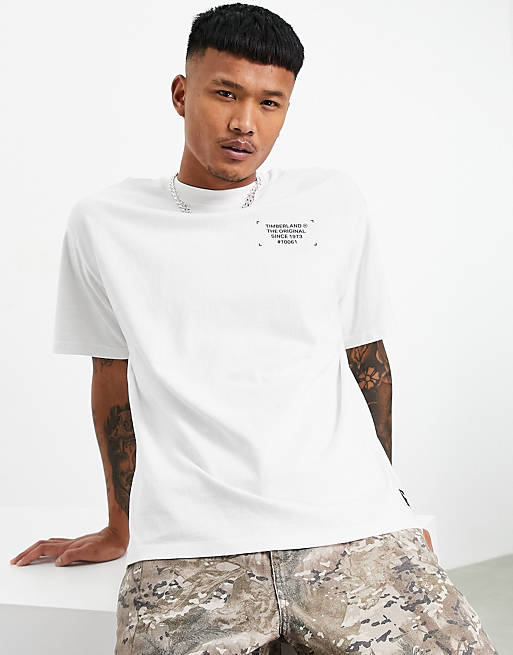  Timberland Workwear back print t-shirt in white 