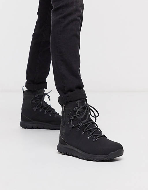 Timberland world hiker tall boots in black | ASOS