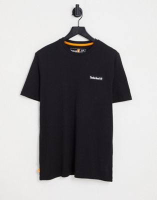 Timberland Woven badge t-shirt in black