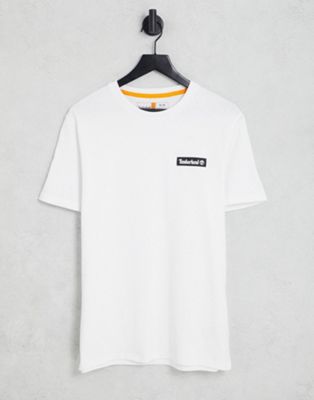 Timberland Woven badge t-shirt in white