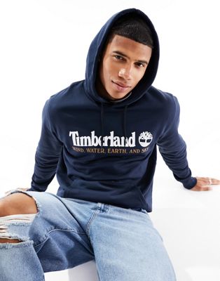 Timberland yc archive logo hoodie in navy