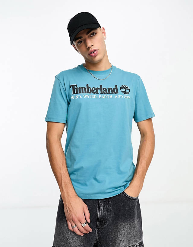 Timberland - yc archive logo t-shirt in blue