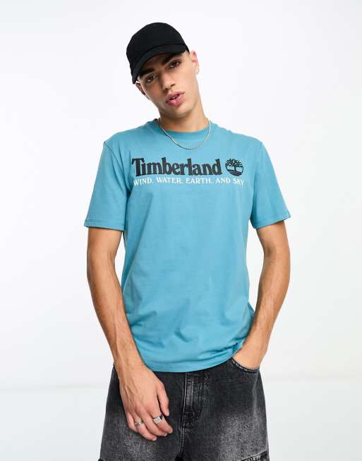 Timberland YC Archive logo t-shirt in blue