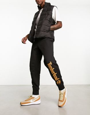 Timberland yc core logo joggers in black