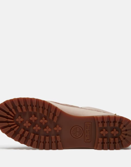 Timberland - Zapato náutico en rosa claro de piel flor, 3 de 4