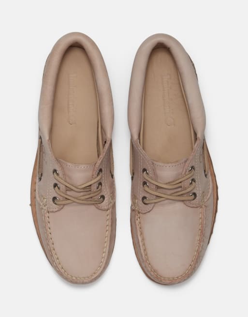 Timberland - Zapato náutico en rosa claro de piel flor, 4 de 4