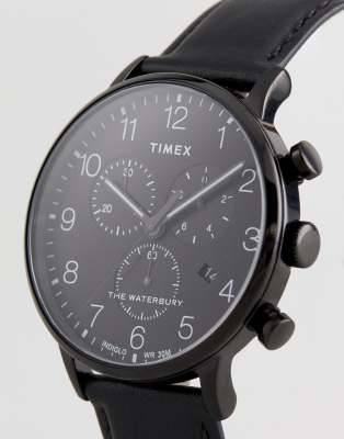 timex waterbury black
