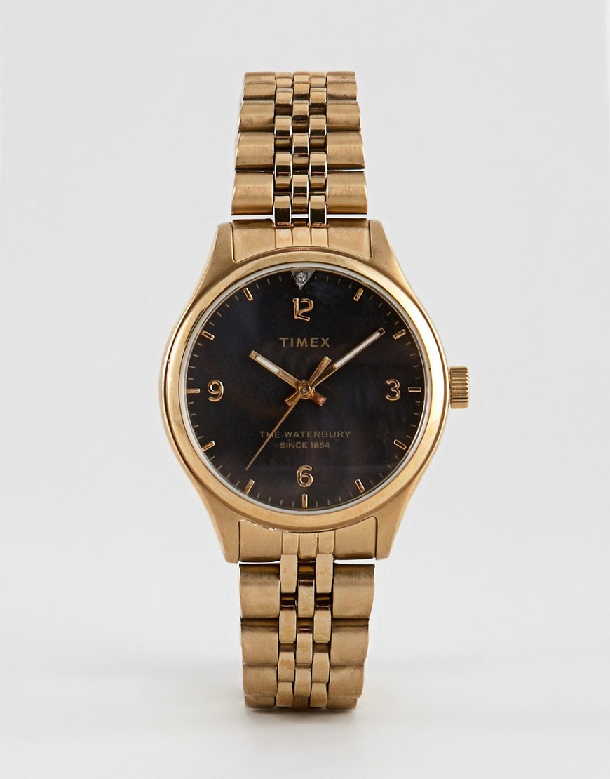 Timex – Waterbury – Armbandsklocka i guld