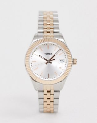 Timex - Waterbury - Horloge van metaallegering in zilverkleur 34 mm