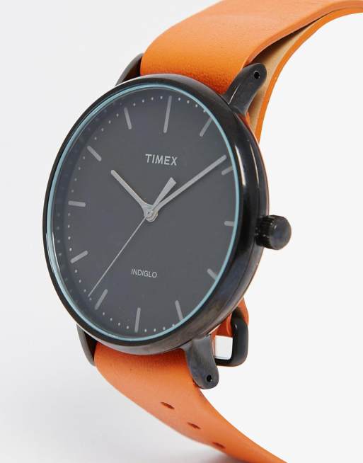 Timex Weekender Fairfield Leather Watch In Tan TW2P91400 | ASOS