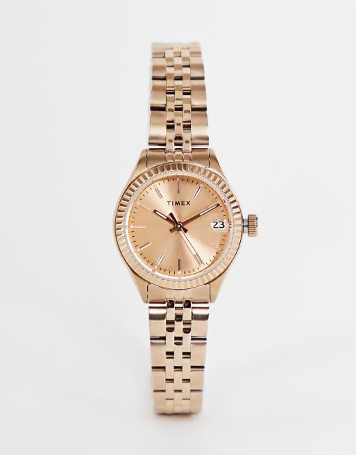 Timex – Zegarek z tarczą w odcieniu stonowanego różowego złota