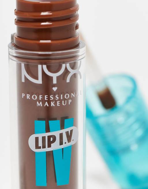 Tinte labial hidratante efecto brillo de labios Lip IV de NYX Professional Makeup: Tono Cocoa Quench!, 4 de 4