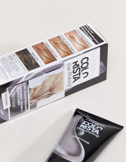 Tinte temporal gris para pelo rubio Hair Makeup Colorista de L'Oreal Paris, 3 de 4