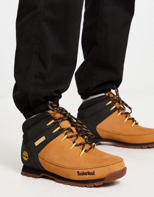 Tmberland euro sprint hiker boots in wheat nubuck leather