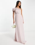 [TFNC] TNFC Bridesmaid one shoulder maxi dress in pink 8 PINK