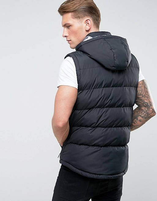 Mens Hooded Quilted Gilet by Tokyo Laundry