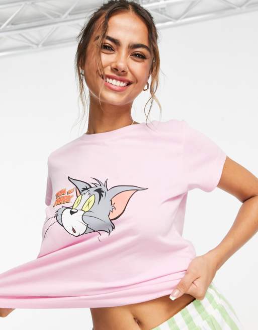 Pink tom and jerry hot sale shirt