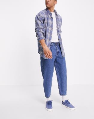 Tom Tailor balloon fit jeans in dark wash blue - ASOS Price Checker