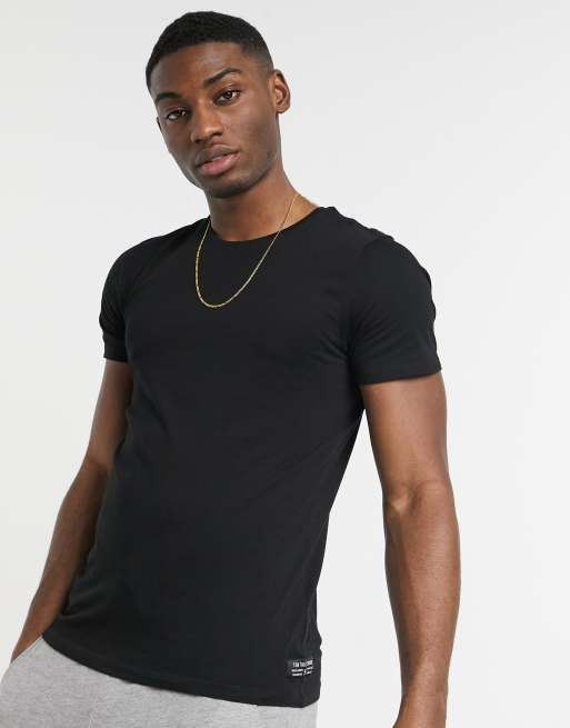 Tom Tailor basic T-shirt in black | ASOS