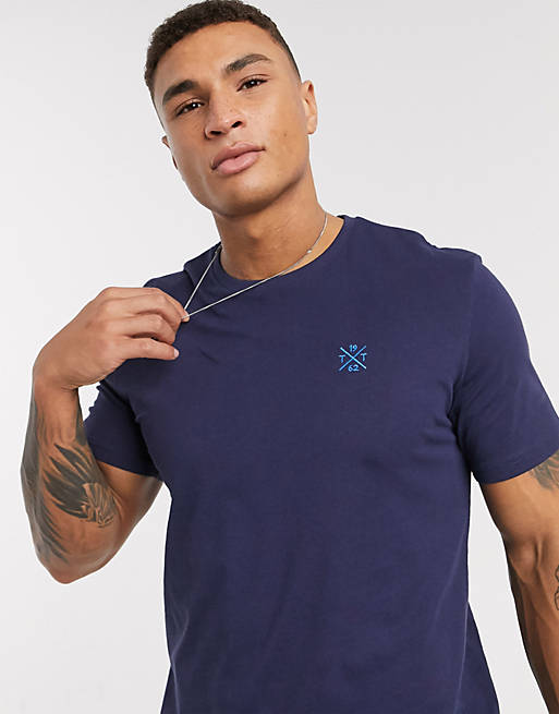 Tom tailor basic t-shirt in blue | ASOS