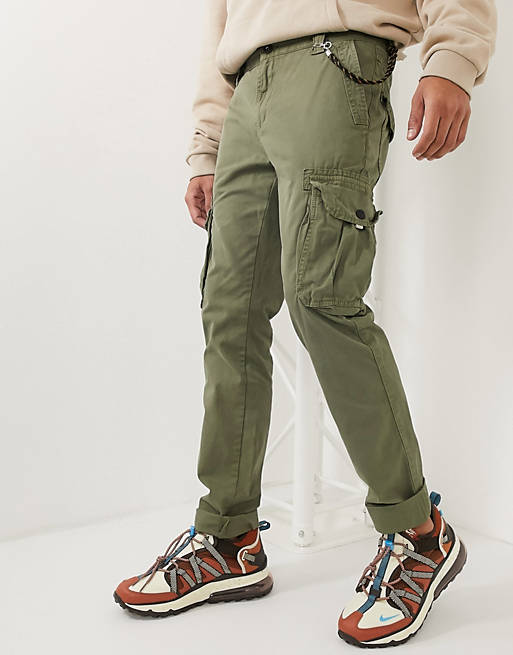 Tom Tailor cargo pants in khaki | ASOS