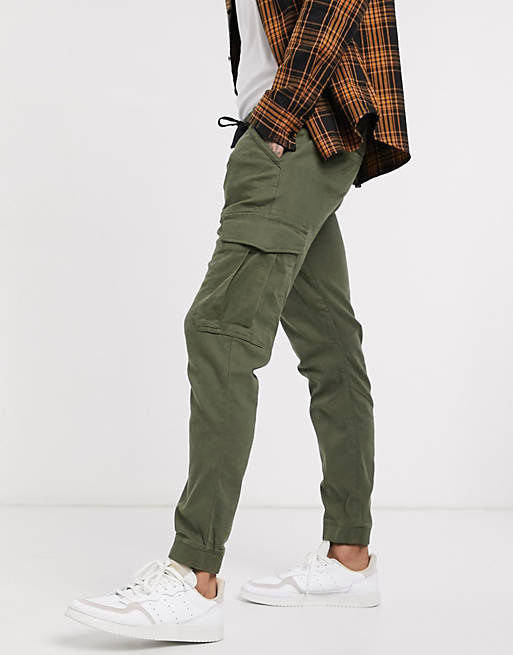 Tom Tailor cargo pants in khaki | ASOS