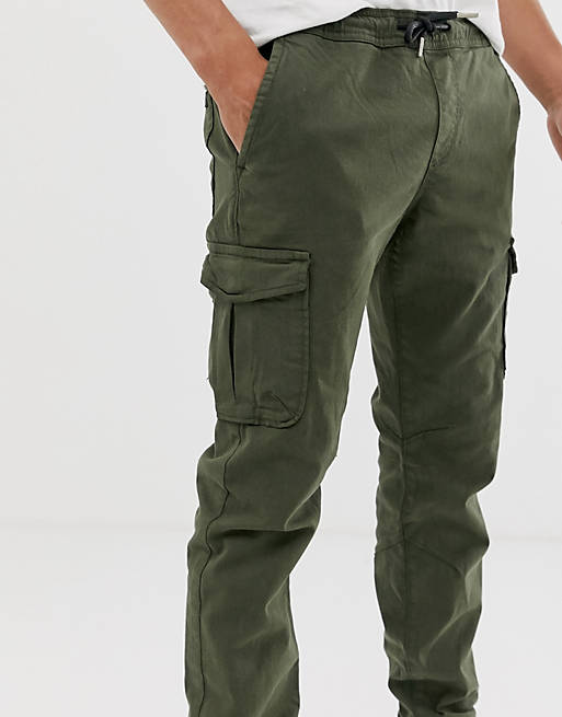 Tom Tailor cargo trousers in khaki | ASOS