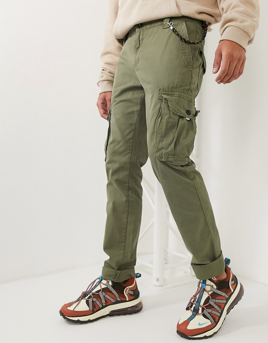 Tom Tailor cargo trousers in khaki-Green
