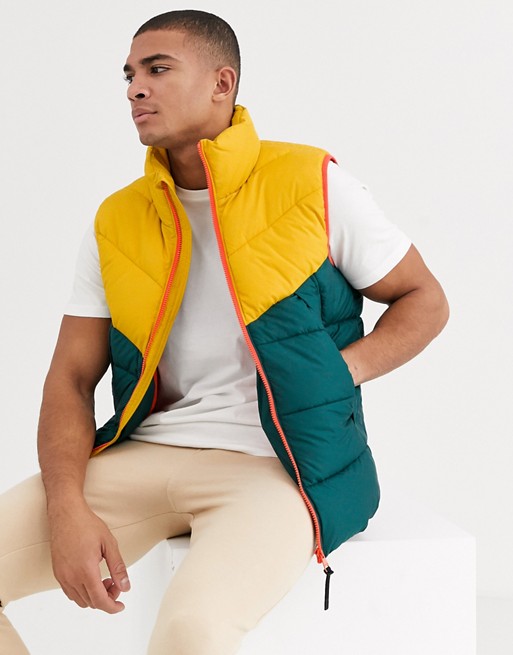 Tom Tailor gilet with colour block