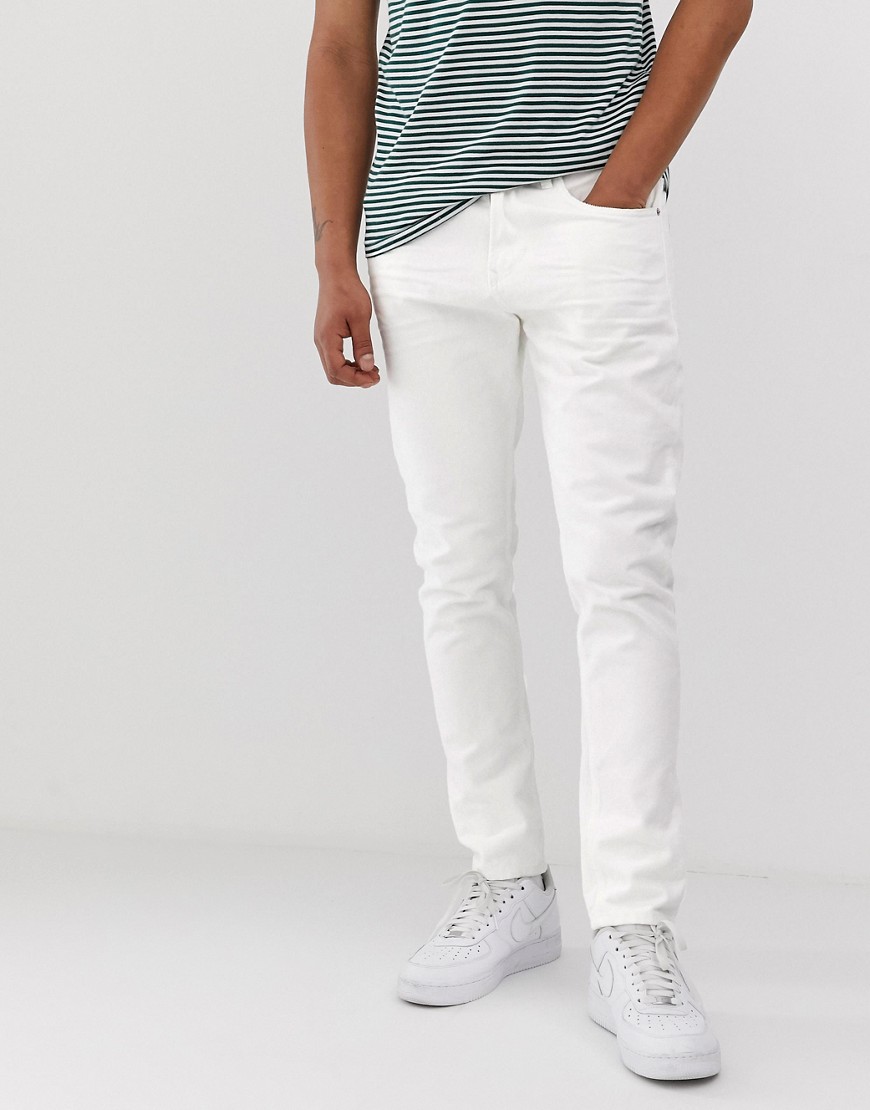 Tom Tailor - Jeans met smaltoelopende pijpen in wit