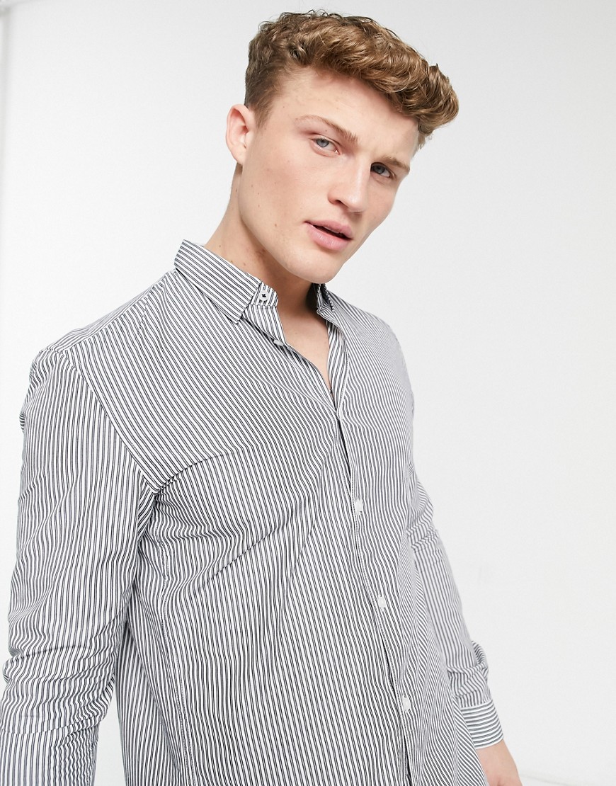 Tom Tailor - Overhemd in marineblauwe en witte streep