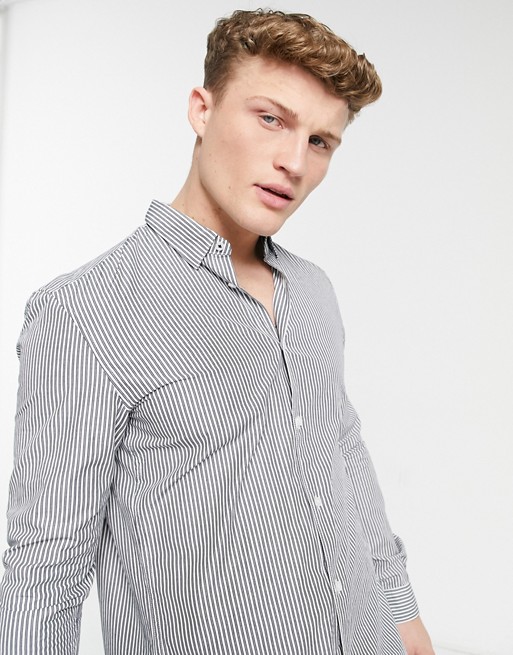 Tom Tailor shirt in navy and white stripe