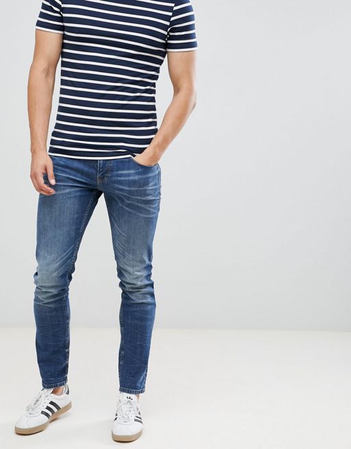 Tom Tailor Skinny Jeans In Dark Blue Wash | ASOS