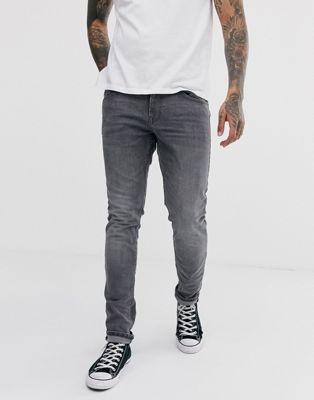 Tom Tailor – Slim Piers – Svarta stentvättade jeans