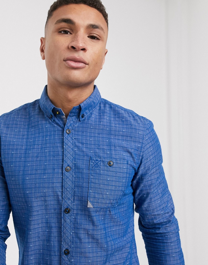 Tom Tailor structured shirt in blue