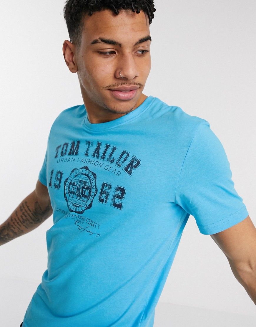 Tom Tailor - T-shirt con logo-Blu
