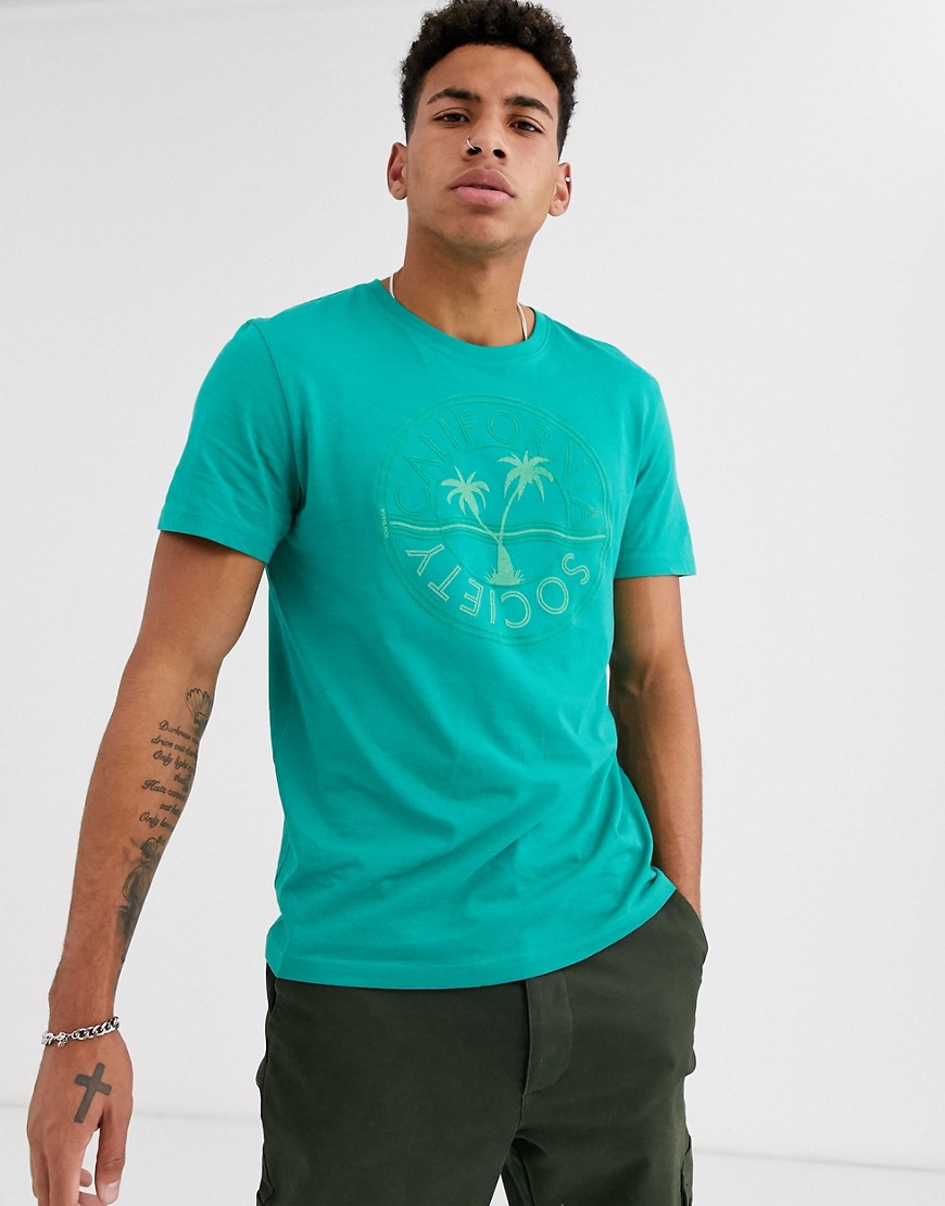 Tom Tailor - T-shirt con stampa estiva-Verde
