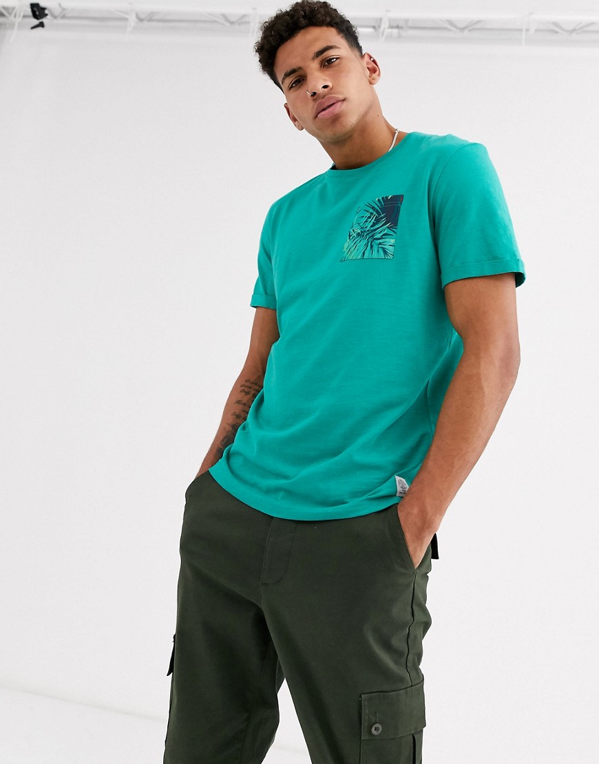 Tom Tailor - T-shirt con tasca stampata-Verde