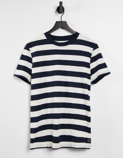 Tom Tailor navy white stripe | ASOS and t-shirt in