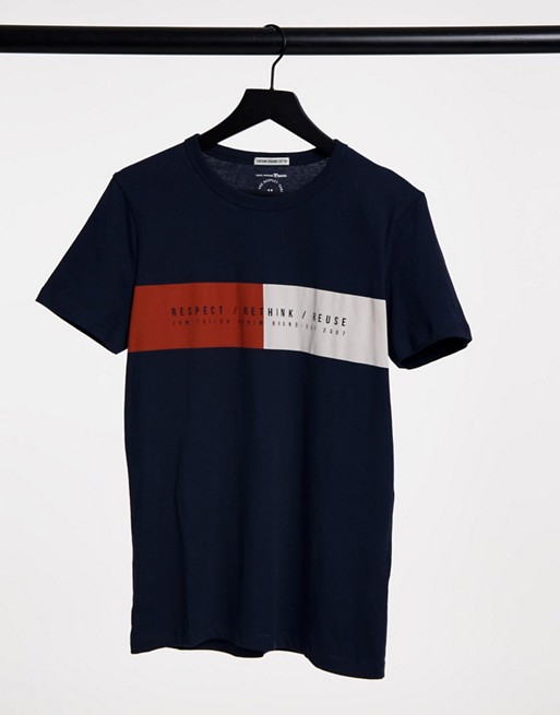 Tom Tailor t-shirt with photo print in navy blue