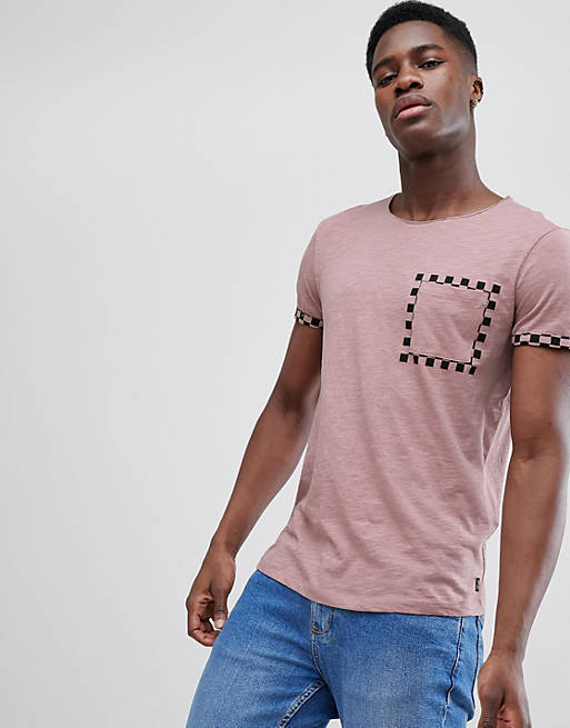 Tom Tailor T-Shirt with Printed Checkerboard Pocket | ASOS