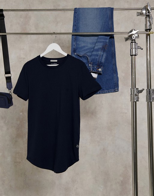 Tom Tailor t-shirt with woven badge in blue