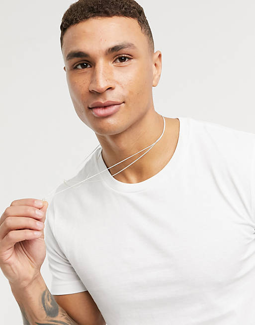 Tom Tailor t-shirt with woven badge in white | ASOS