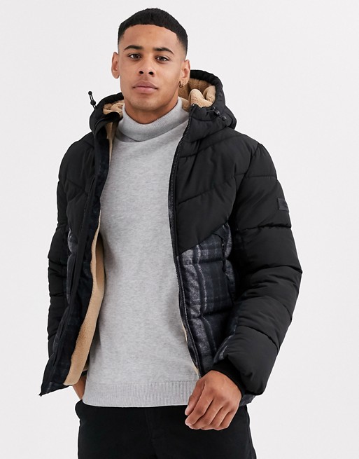 Tom Tailor teddy lined puffer with water repellant fabric