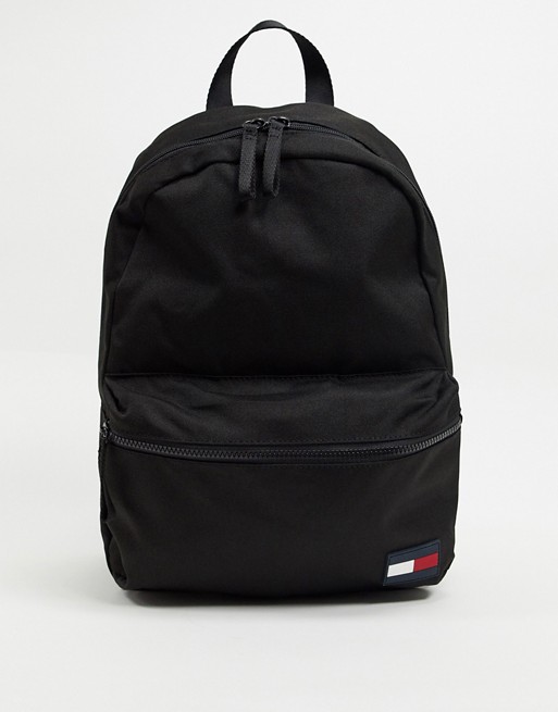Tommy Hilfiger core backpack with flag logo in black