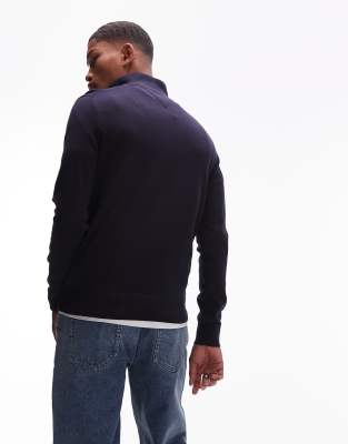 Tommy Hilfiger 1/4 Zip Sweater In Blue