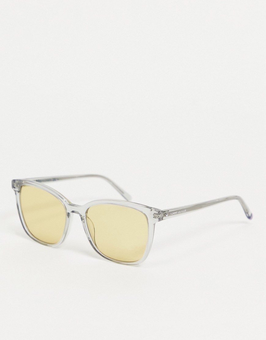 Tommy Hilfiger 1723/s yellow lens sunglasses-silver