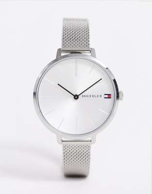 tommy hilfiger black mesh watch