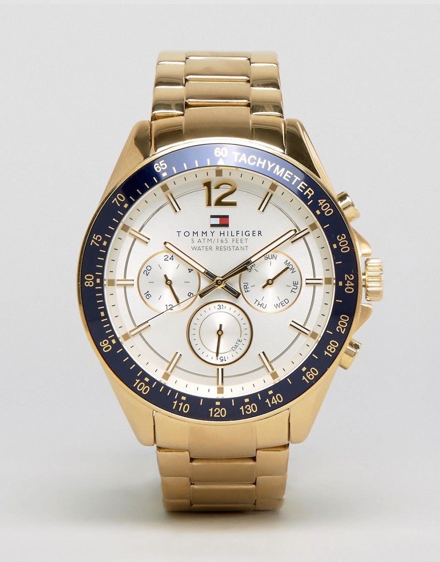 Tommy Hilfiger 1791121 luke stainless steel watch-Gold