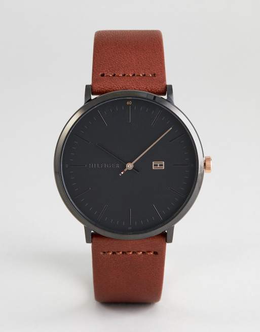 Tommy hilfiger best sale watch genuine leather